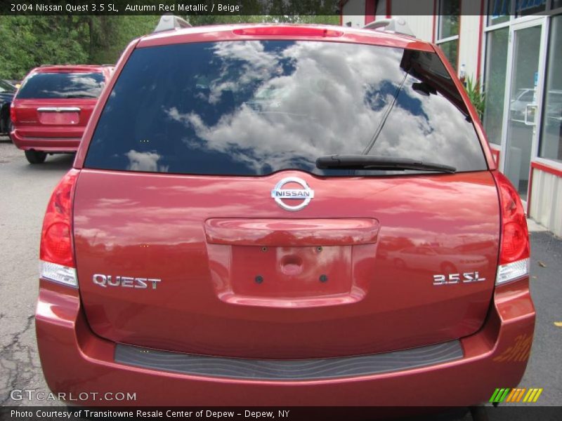 Autumn Red Metallic / Beige 2004 Nissan Quest 3.5 SL