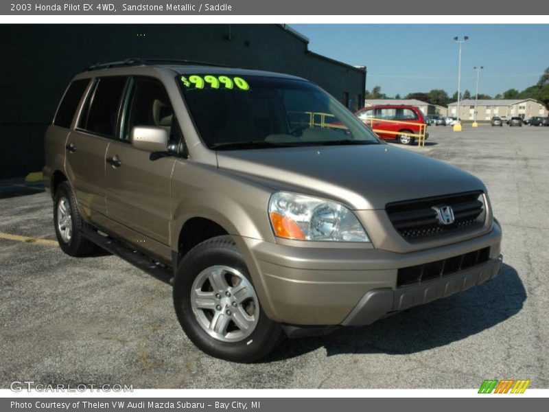 Sandstone Metallic / Saddle 2003 Honda Pilot EX 4WD