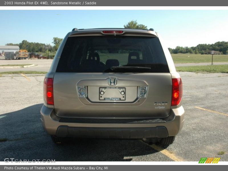 Sandstone Metallic / Saddle 2003 Honda Pilot EX 4WD