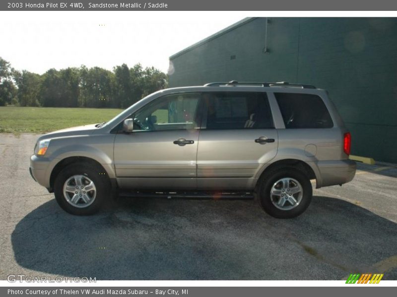 Sandstone Metallic / Saddle 2003 Honda Pilot EX 4WD