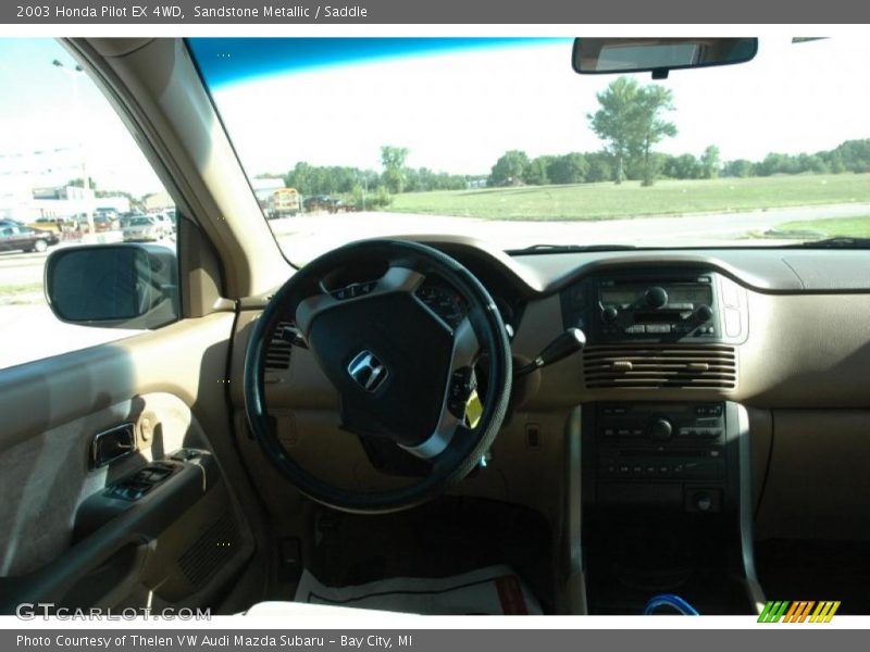 Sandstone Metallic / Saddle 2003 Honda Pilot EX 4WD