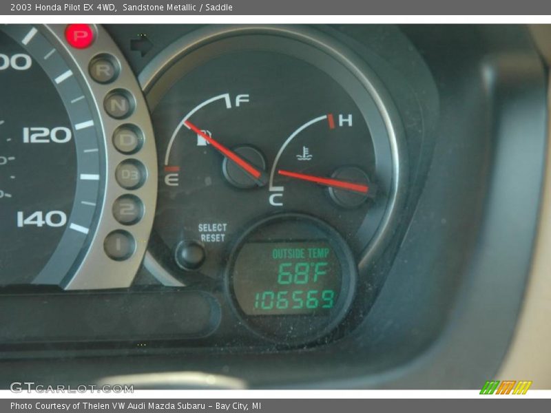 Sandstone Metallic / Saddle 2003 Honda Pilot EX 4WD