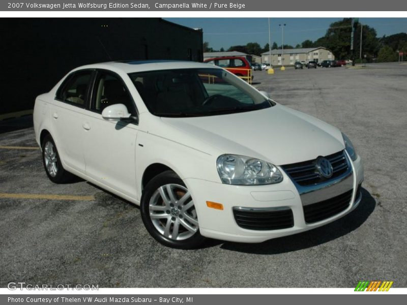 Campanella White / Pure Beige 2007 Volkswagen Jetta Wolfsburg Edition Sedan