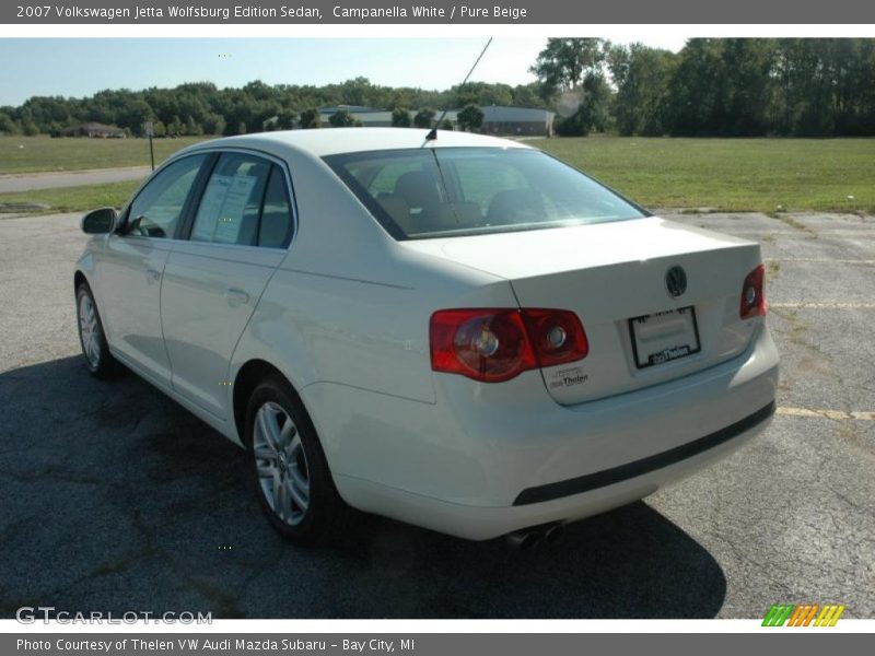Campanella White / Pure Beige 2007 Volkswagen Jetta Wolfsburg Edition Sedan