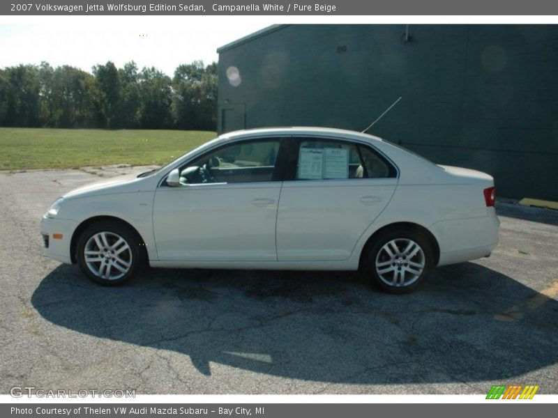 Campanella White / Pure Beige 2007 Volkswagen Jetta Wolfsburg Edition Sedan