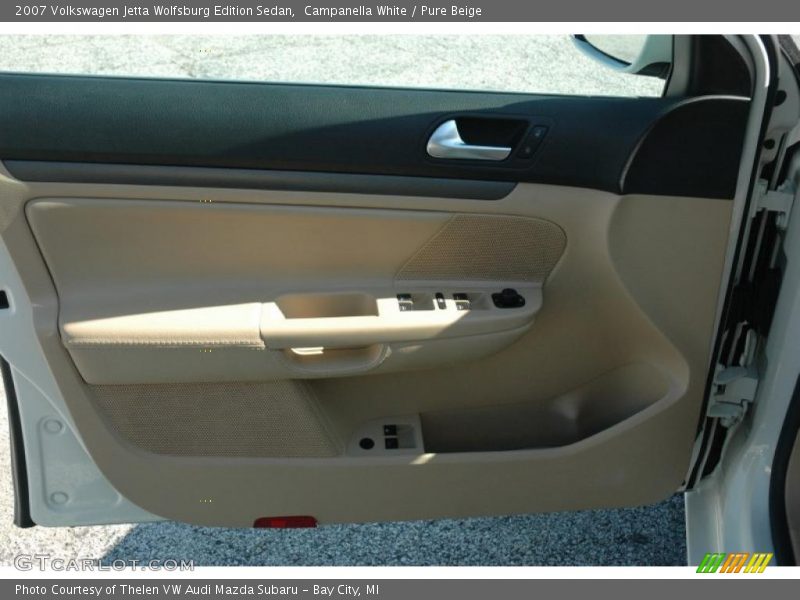 Campanella White / Pure Beige 2007 Volkswagen Jetta Wolfsburg Edition Sedan
