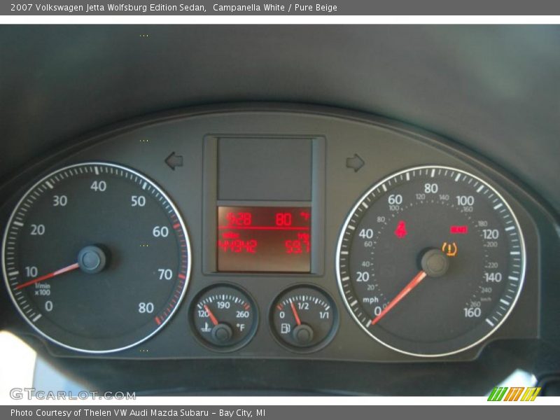 Campanella White / Pure Beige 2007 Volkswagen Jetta Wolfsburg Edition Sedan