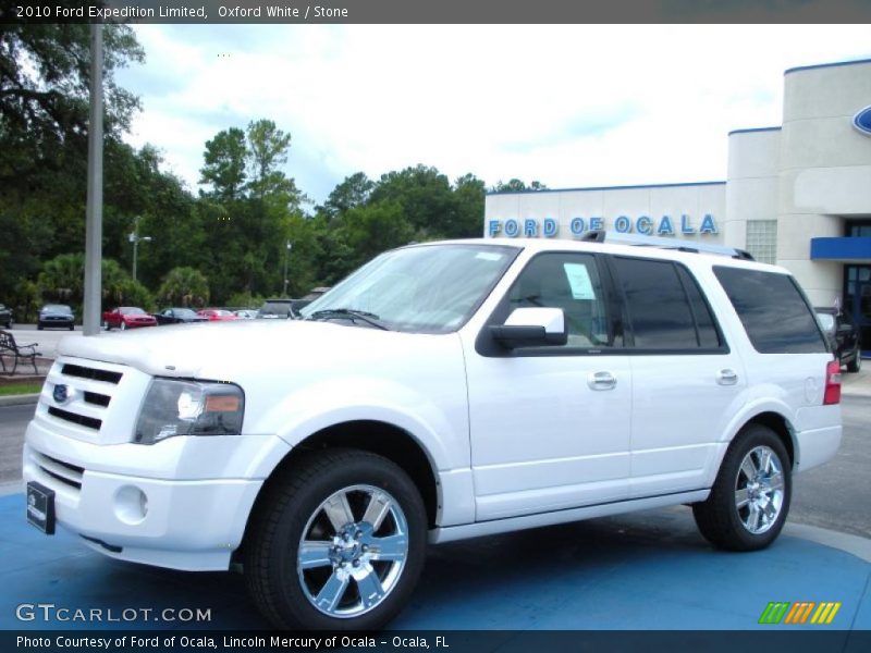 Oxford White / Stone 2010 Ford Expedition Limited