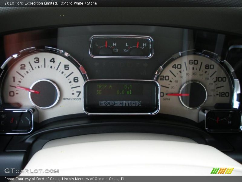 Oxford White / Stone 2010 Ford Expedition Limited