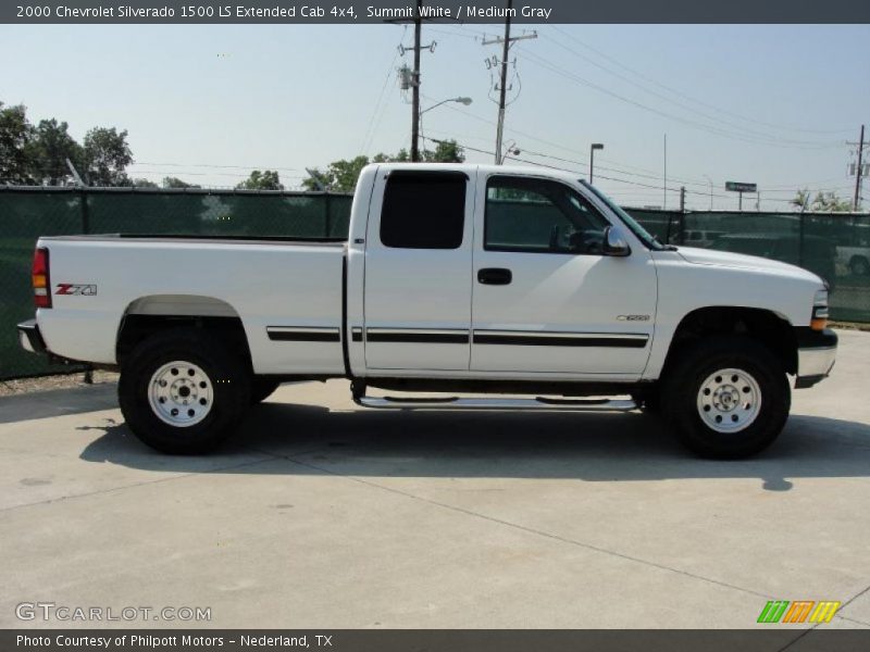 Summit White / Medium Gray 2000 Chevrolet Silverado 1500 LS Extended Cab 4x4