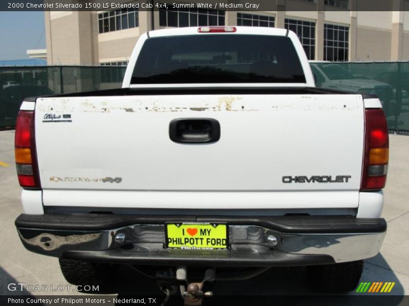 Summit White / Medium Gray 2000 Chevrolet Silverado 1500 LS Extended Cab 4x4