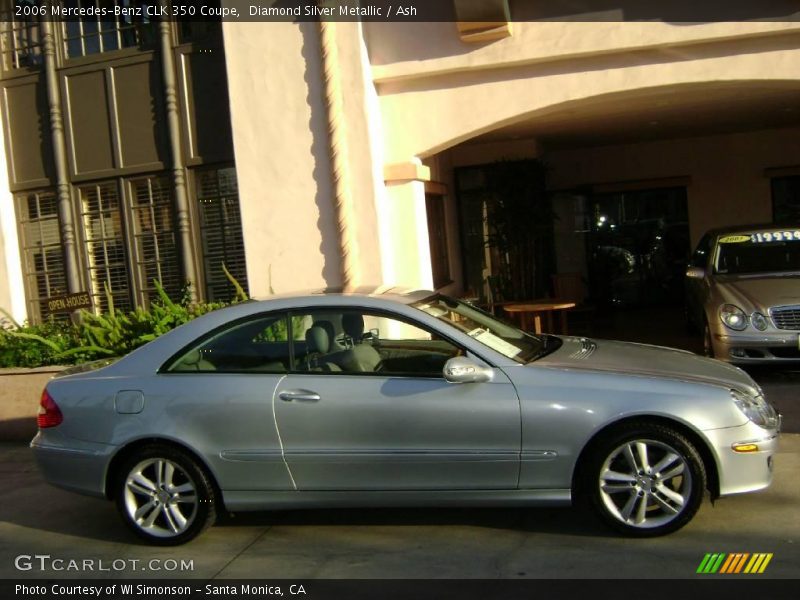 Diamond Silver Metallic / Ash 2006 Mercedes-Benz CLK 350 Coupe