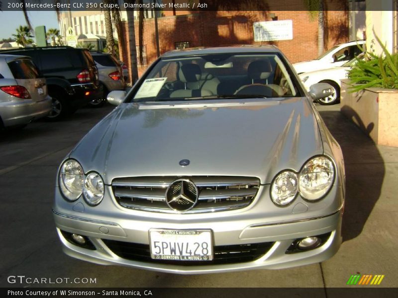 Diamond Silver Metallic / Ash 2006 Mercedes-Benz CLK 350 Coupe