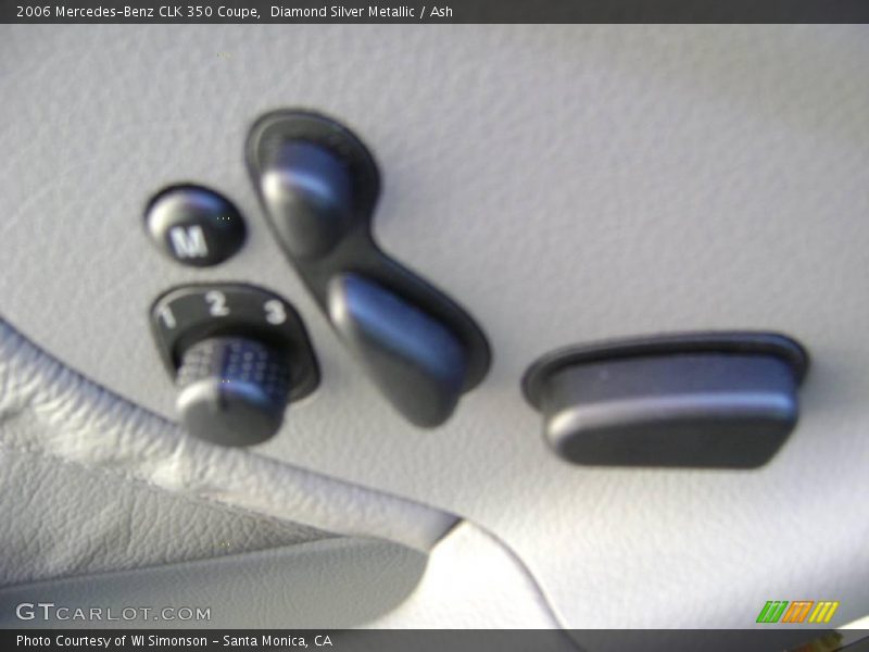 Diamond Silver Metallic / Ash 2006 Mercedes-Benz CLK 350 Coupe
