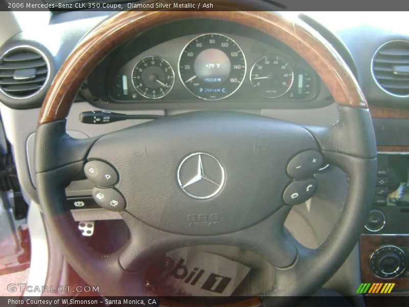 Diamond Silver Metallic / Ash 2006 Mercedes-Benz CLK 350 Coupe