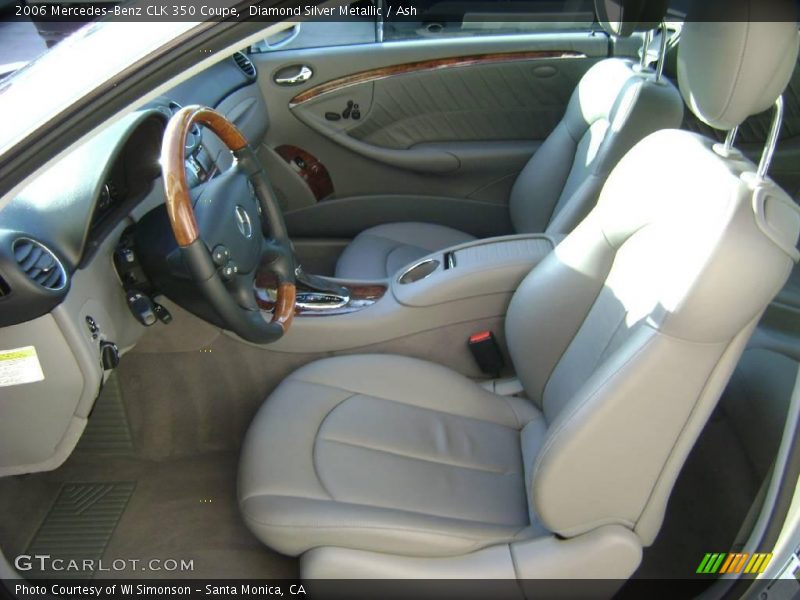 Diamond Silver Metallic / Ash 2006 Mercedes-Benz CLK 350 Coupe