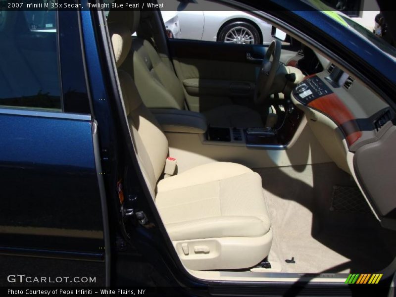 Twilight Blue Pearl / Wheat 2007 Infiniti M 35x Sedan