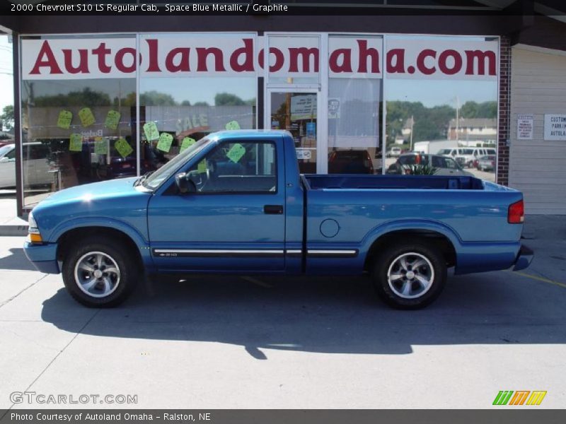 Space Blue Metallic / Graphite 2000 Chevrolet S10 LS Regular Cab