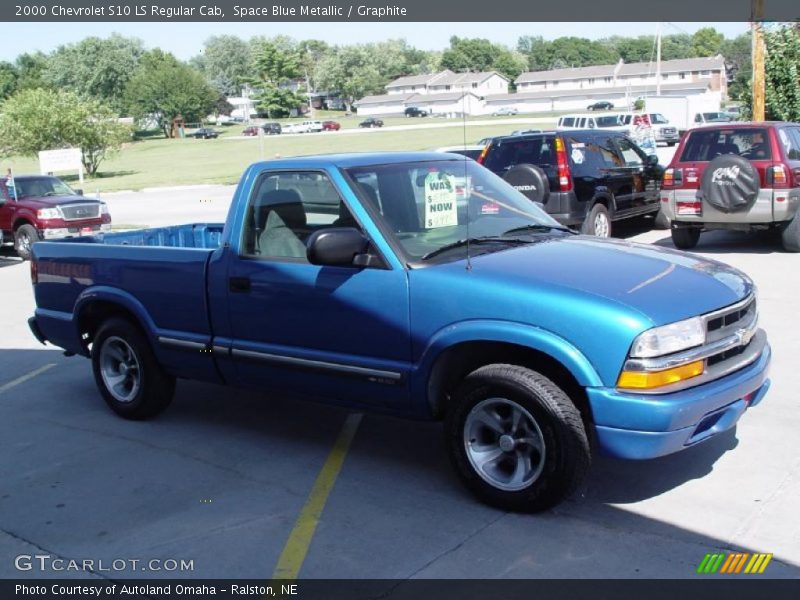 Space Blue Metallic / Graphite 2000 Chevrolet S10 LS Regular Cab