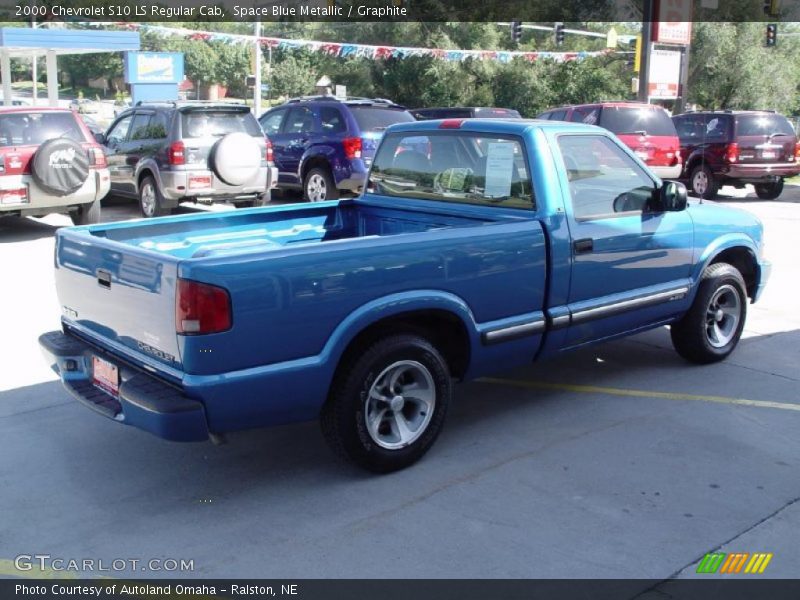 Space Blue Metallic / Graphite 2000 Chevrolet S10 LS Regular Cab