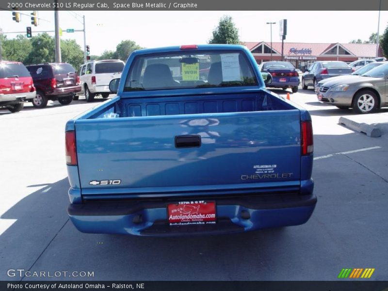 Space Blue Metallic / Graphite 2000 Chevrolet S10 LS Regular Cab