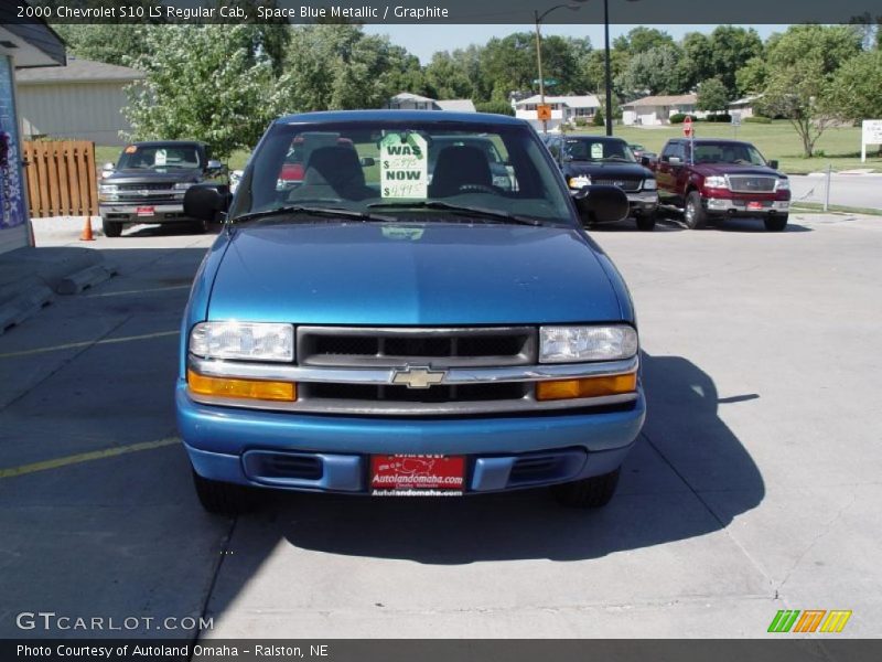 Space Blue Metallic / Graphite 2000 Chevrolet S10 LS Regular Cab