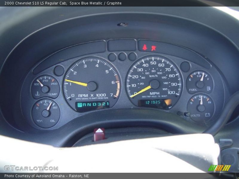 Space Blue Metallic / Graphite 2000 Chevrolet S10 LS Regular Cab