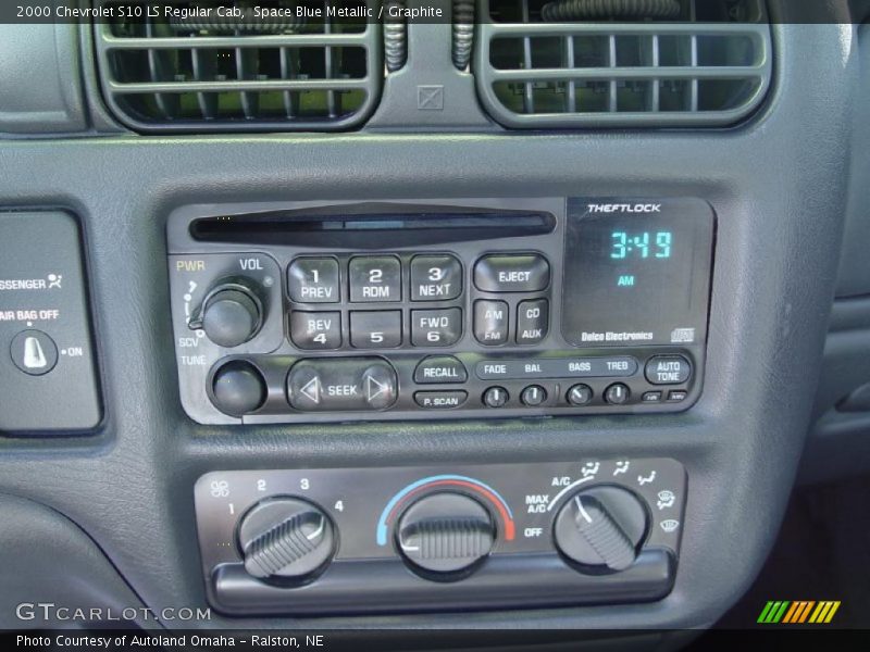 Space Blue Metallic / Graphite 2000 Chevrolet S10 LS Regular Cab