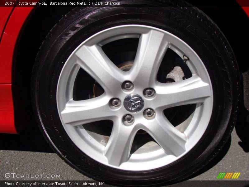 Barcelona Red Metallic / Dark Charcoal 2007 Toyota Camry SE