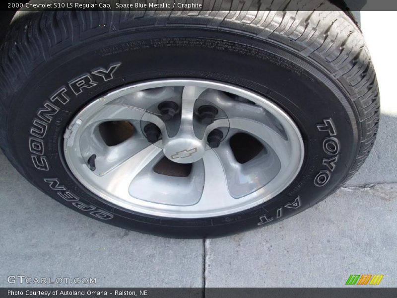 Space Blue Metallic / Graphite 2000 Chevrolet S10 LS Regular Cab