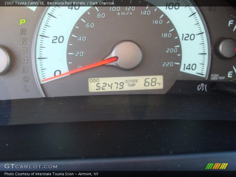 Barcelona Red Metallic / Dark Charcoal 2007 Toyota Camry SE