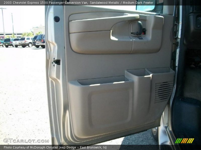 Sandalwood Metallic / Medium Dark Pewter 2003 Chevrolet Express 1500 Passenger Conversion Van