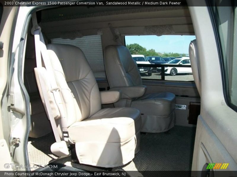 Sandalwood Metallic / Medium Dark Pewter 2003 Chevrolet Express 1500 Passenger Conversion Van