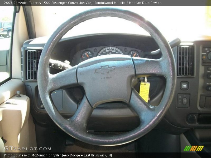 Sandalwood Metallic / Medium Dark Pewter 2003 Chevrolet Express 1500 Passenger Conversion Van