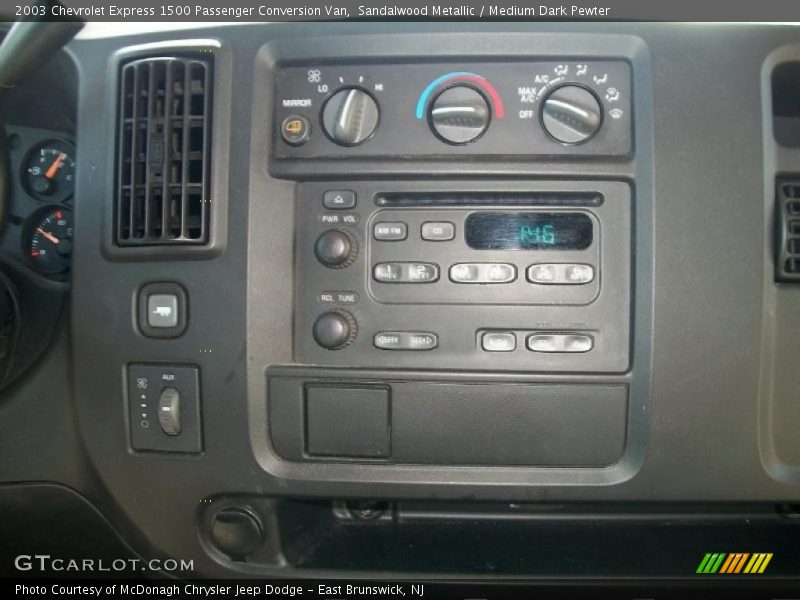 Sandalwood Metallic / Medium Dark Pewter 2003 Chevrolet Express 1500 Passenger Conversion Van