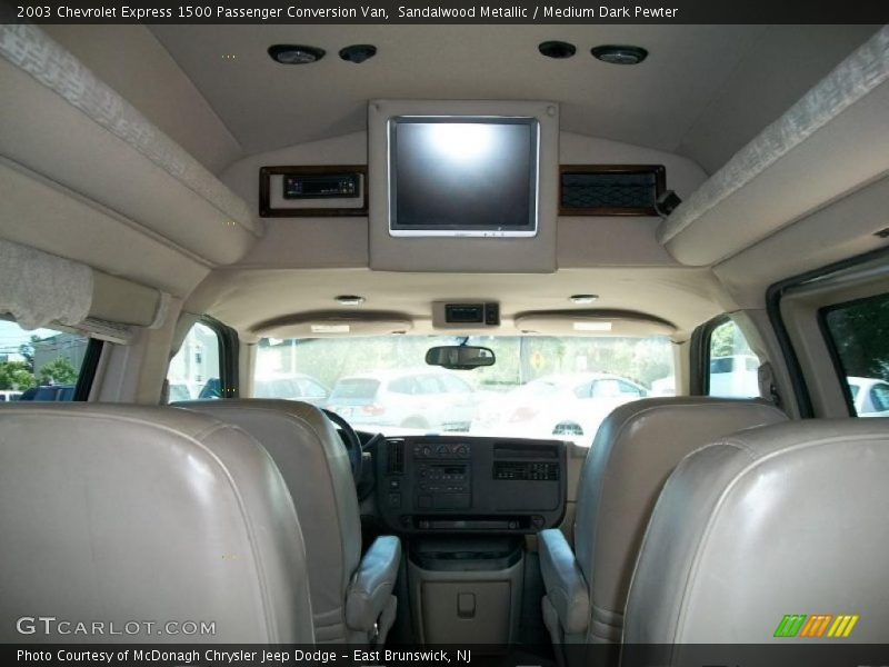 Sandalwood Metallic / Medium Dark Pewter 2003 Chevrolet Express 1500 Passenger Conversion Van