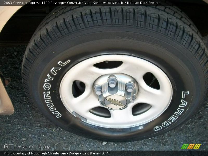 Sandalwood Metallic / Medium Dark Pewter 2003 Chevrolet Express 1500 Passenger Conversion Van