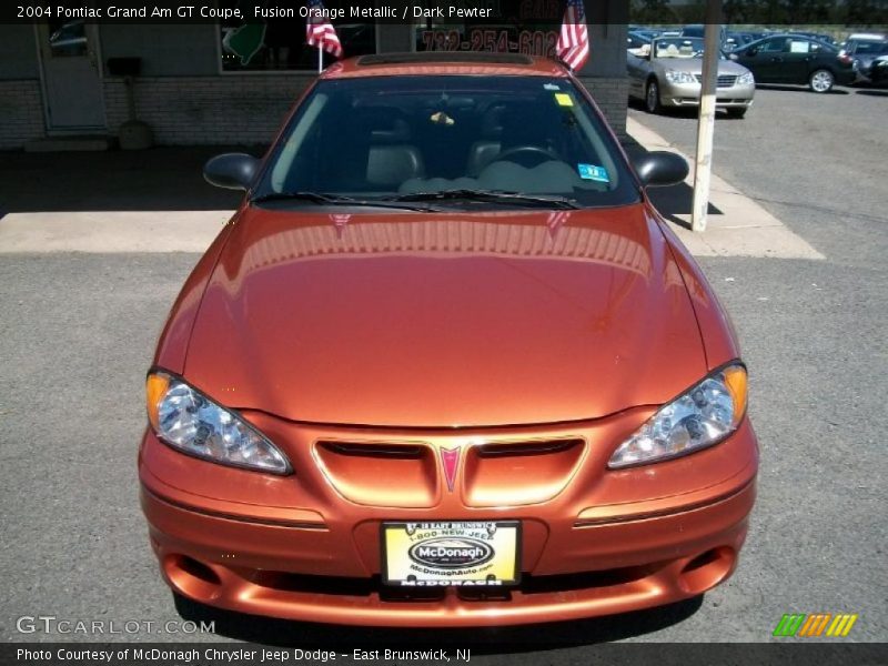 Fusion Orange Metallic / Dark Pewter 2004 Pontiac Grand Am GT Coupe