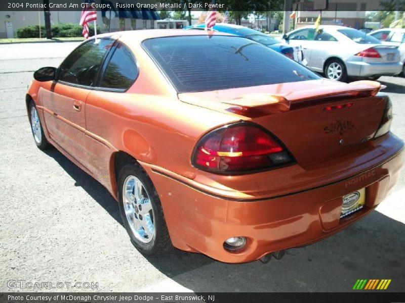 Fusion Orange Metallic / Dark Pewter 2004 Pontiac Grand Am GT Coupe