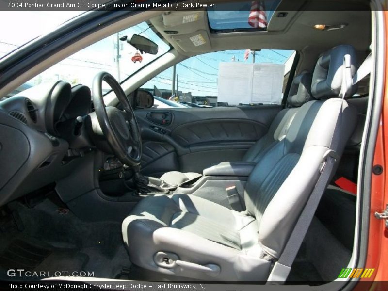 Fusion Orange Metallic / Dark Pewter 2004 Pontiac Grand Am GT Coupe