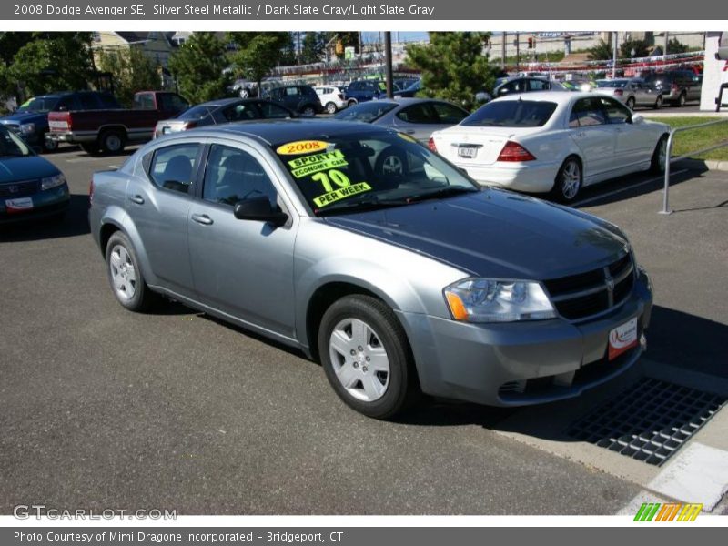 Silver Steel Metallic / Dark Slate Gray/Light Slate Gray 2008 Dodge Avenger SE