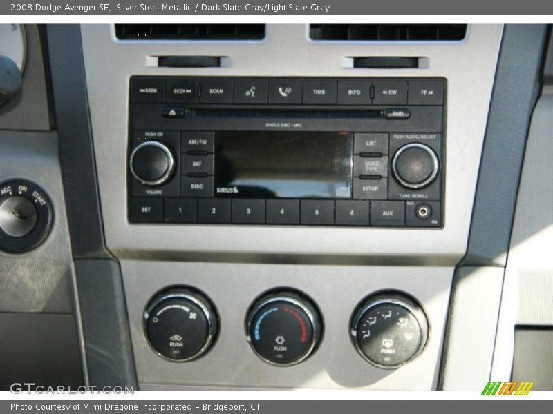 Silver Steel Metallic / Dark Slate Gray/Light Slate Gray 2008 Dodge Avenger SE