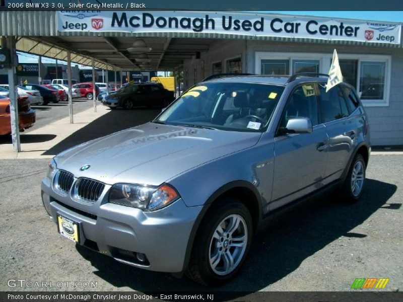 Silver Grey Metallic / Black 2006 BMW X3 3.0i