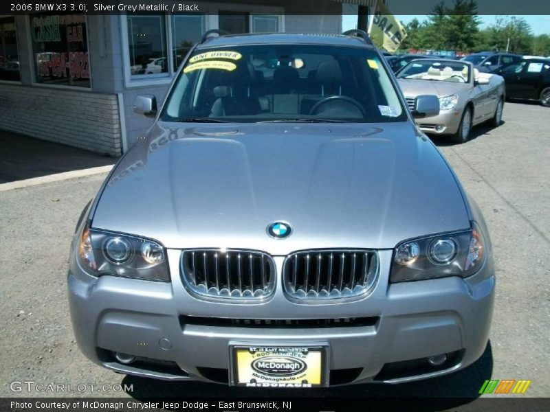 Silver Grey Metallic / Black 2006 BMW X3 3.0i