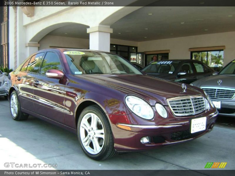 Barolo Red Metallic / Stone 2006 Mercedes-Benz E 350 Sedan