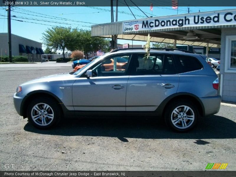 Silver Grey Metallic / Black 2006 BMW X3 3.0i