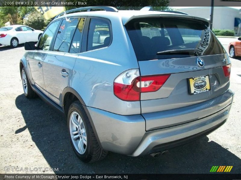 Silver Grey Metallic / Black 2006 BMW X3 3.0i