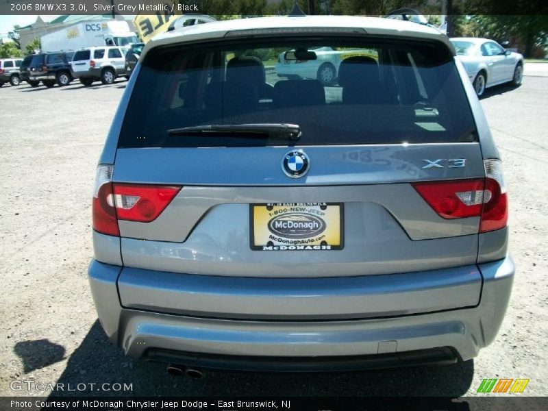 Silver Grey Metallic / Black 2006 BMW X3 3.0i