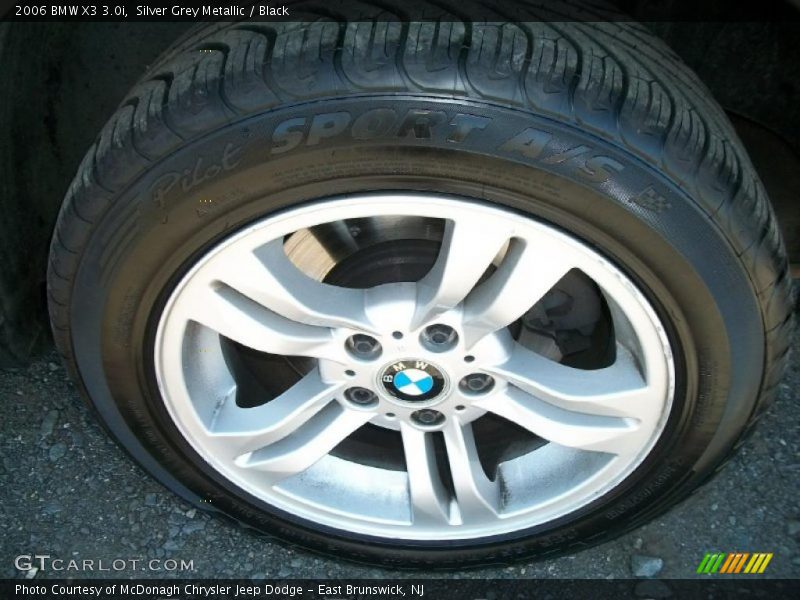 Silver Grey Metallic / Black 2006 BMW X3 3.0i
