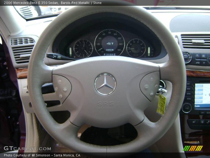 Barolo Red Metallic / Stone 2006 Mercedes-Benz E 350 Sedan